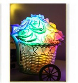 Lichtermeer aus Rosen